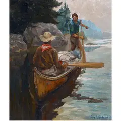 Untitled by Philip Russell Goodwin, oil on board, sold Oct 2022