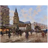 Untitled by Henri Alexis Shaefer, oil on canvas, sold Oct 2022