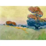 Untitled (Trees in the Foothills) by Arthur Frank Mathews, 1934, oil on canvas board, sold Oct 2022