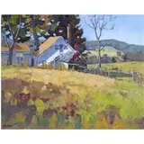 Untitled by Stefan Pastuhov, oil on canvas board, sold Oct 2022