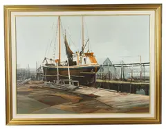 Sheer Vessel #176 by Robert Oliver, oil on canvas, sold Jun 2025