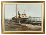 Sheer Vessel #176 by Robert Oliver, oil on canvas, sold Jun 2025