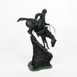 Bronze Sculpture by Mountain Man, Outstanding bronze sculpture after Frederic Remington's Moun, sold Oct 2023