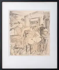 Resignation by Bruno Voight, 1932, Mixed Media on Paper, sold Jul 2024