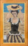 Woman by the Sea by Fletcher Martin, 1956, Oil on Canvas, sold Jul 2024
