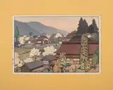 Village of Plums by Tōshi Yoshida, Woodcut Print in colors, sold Jul 2024