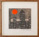 Adultery With Secretaries I by Julian Trevelyan, 1983, Etching and Aquatint in Colors, sold Jul 2024