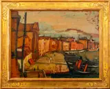 Attributed by Eric Isenburger, 1931, Oil on Board, sold Jul 2024