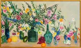 Floral Still Life Scene by Eve Dawson, Oil on Canvas, sold Jul 2024