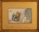 The Patient Sitter by Antonio Canella, Watercolor on Paper, sold Jul 2024