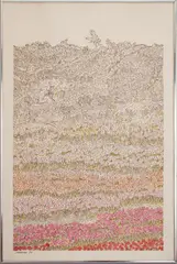 Picnic by George Chemeche, 1974, Ink on Paper, sold Jul 2024
