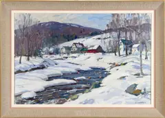 Untitled by Aldro Thompson Hibbard, oil on canvas, sold Sep 2024