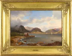 Untitled by Regis Francois Gignoux, oil on canvas, sold Sep 2024