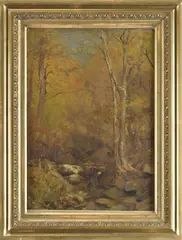Untitled by Jervis McEntee, oil on canvas, sold Sep 2024