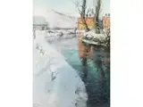 Winterliche Flusslandschaft by Frits Thaulow, oil on canvas, sold Jun 2026