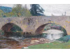 Le Pont by Henri Martin, 1860 Toulouse – 1943 Labastide-du-Vert, oil on canvas, sold Jun 2026