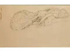 Untitled by Gustav Klimt, drawing, sold Jul 2015