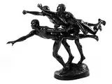 Les Coureurs by Alfred Boucher, bronze, sold Sep 2017