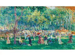 Bois de Boulogne – Jardin du Ranelagh by Maximilien Luce, oil, sold Jun 2025