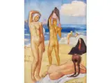 Badende am Nilufer by Émile Bernard, oil on canvas, sold Jun 2026