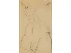 Hanka Zborowska mit Grossem Kragen by Amedeo Modigliani, pencil, offered Jun 2016