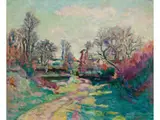 La Pluie (um 1903) by Armand Guillaumin, oil on canvas, offered Mar 2025