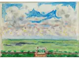 Terrasse et Balcon by Pierre Bonnard, oil on canvas, sold Sep 2019