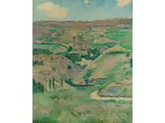 Le Pujols by Blanche Hoschedé Monet, oil on canvas, sold Jul 2020