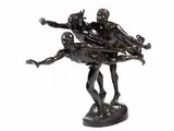 Au but - die Ziellinie by Alfred Boucher, bronze, offered Mar 2015