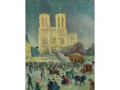 Untitled by Maximilien Luce, oil on canvas, sold Dec 2025