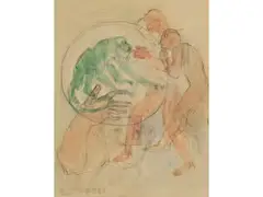 Transparence by Francis Picabia, watercolor, offered Dec 2025