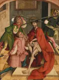 Verspottung Christi by Oberbayern, 2.Hälfte d. 15.Jhs., tempera, offered Mar 2022