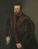 Bildnis des Ortensius Campo Longus by Venedig, um 1540, oil on canvas, sold Mar 2022