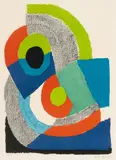 Arc Vert by Sonja Delaunay-Terk, color lithograph, sold Mar 2022