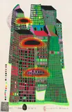 Good Morning City - Bleeding City by Friedensreich Hundertwasser, 1969, color screenprint, sold Mar 2022