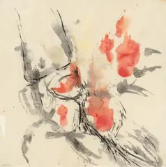 Ohne Titel by Otto Greis, 1958, watercolor, offered Mar 2022