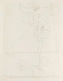 Taureau by Le Corbusier, 1965, Radierung auf BFK Rives-Velin, sold Mar 2022