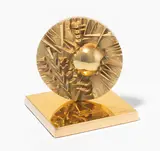 Disco per BSI by Arnaldo Pomodoro, bronze, sold Mar 2022