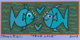 True Love by James Rizzi, 2003, collage, sold Mar 2022