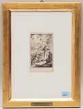 Der heilige Franziskus predigt den Tieren by Gottfried d.J. Eichler, pen and ink, sold Mar 2022