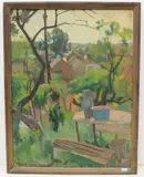 Garten by Raoul Martinez, 1930, oil on canvas, offered Mar 2022