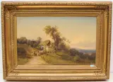 Bauernhof im Wienerwald by Österreich, 19.Jh., oil on canvas, sold Mar 2022