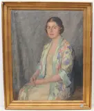 Damenportrait by Malva Schalek, 1930, oil on canvas, sold Mar 2022