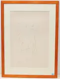 Tochter des Fischers mit Mann by Jean Cocteau, 1958, color lithograph, sold Mar 2022