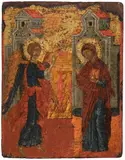 Griechisch, spätes 17.Jh by Verkündigung an Maria, tempera, offered Mar 2022