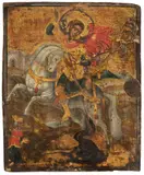 Griechisch, 18.Jh by Hl. Georg, tempera, sold Mar 2022