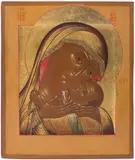 Russisch, um 1800 by Gottesmutter von Korsun, tempera, sold Mar 2022
