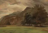 Rhoneebene bei Roche by Alexandre Calame, oil, offered Mar 2022