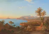 Blick auf Sorrent, 1880 by Johann Rudolf Bühlmann, oil on canvas, sold Mar 2022