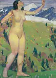 Herbstmelancholie", 1907/08 by Emil Cardinaux, oil on canvas, sold Mar 2022